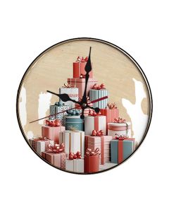 Custom Gift stacking competition, tower of presents, Wooden Wall Clock for Home Decor in Living Room, Kitchen and Kid Decorations Gifts