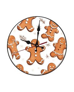 Custom Gingerbread man, Wooden Wall Clock for Home Decor in Living Room, Kitchen and Kid Decorations Gifts