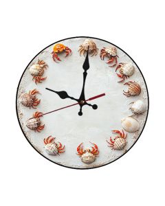 Custom Happy hermit crab housing exchange meeting, Wooden Wall Clock for Home Decor in Living Room, Kitchen and Kid Decorations Gifts