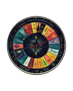 Custom Mystical tarot cards arranged in spiral pattern, Wooden Wall Clock for Home Decor Living Room, Kitchen and Kid Decorations Gifts