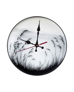 Custom Wind-blown grass, Wooden Wall Clock for Home Decor in Living Room, Kitchen and Kid Decorations Gifts