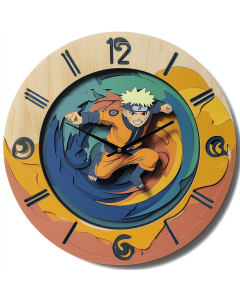 Naruto Custom Wall Clock - Stylish Home Decor & Timekeeping for Fans, Perfect Gift for Anime Lovers, Designed for Living Rooms & Bedrooms