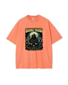 Boneyard Unisex Teen T-Shirt - Flannel & Oversized Style for School & Weekends | Gift for Birthdays & Holidays | Summer Casual Wear for Teens