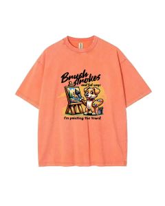 Brush Strokes Unisex Teen T-Shirt - Summer Casual School & Weekend Wear | Birthday & Holiday Gift | Men's Flannel & Oversized Style