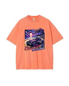 Coastal Cruiser Mineral Wash T-Shirt: Cool Beach Shirt for Unisex Teens, Perfect for Casual Wear, School, Summer & Holidays - Classic T-Shirt Design