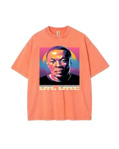 DR DRE Mineral Wash T-Shirt - Unisex Tee for Casual Wear, School, and Summer - Cool and Classic Beach Shirt - Perfect Gift for Teens