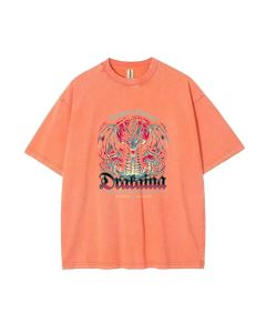 Dragon's Descent Mineral Wash T-Shirt - Unisex Beach Shirt for Cool & Classic Style | Teens Casual Wear, School, Gift-Giving | Summer & Holiday Tee