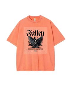 Fallen Skeleton Wings Unisex Teen T-Shirt - Casual Summer/School/Weekend Wear | Birthday/Holiday Gift | Men's Oversized Flannel Style