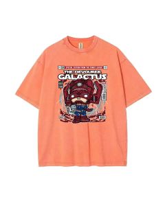 Galactus Mineral Wash T-Shirt - Unisex Beach Shirt for Teens | Cool & Classic T-Shirt for Casual Wear, School & Gifts | Summer & Holiday Must-Have