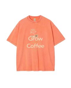 Grow with Coffee Unisex Teen T-Shirt - Summer Casual Wear for School, Weekends | Birthday & Holiday Gift | Men's Flannel & Oversized Style