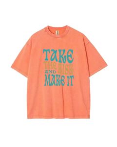 Take Risk Unisex Teen T-Shirt - Summer Casual Wear for School & Weekends | Birthday & Holiday Gift | Men's Flannel & Oversized Style