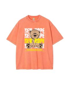 Teddy Bear-101 Mineral Wash T-Shirt: Unisex Casual Beach Shirt for Teens - Cool & Classic Design | Perfect Gift for Summer & Holidays