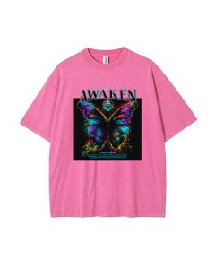 Awaken Teen T-Shirt | Summer Casual Wear for School & Weekends | Birthday & Holiday Gift | Unisex Men's Flannel & Oversized Style