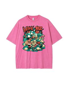 Blink 182 Mineral Wash T-Shirt - Beach Shirt for Unisex Teens | Classic + Cool Tee for Casual Wear, School, Summer| Gift for Holidays