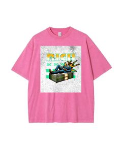 Born to Be Rich Man Unisex Teen T-Shirt - Summer Casual Wear | School & Weekends | Gift for Birthdays & Holidays | Men's Flannel & Oversized Style