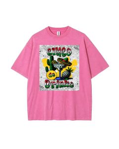 Cinco De Mayo Funny Margarita Cocktail Cactus T-Shirt - Summer Weekend Wear for Teens | Birthday & Holiday Gift | Men's Flannel Oversized Style