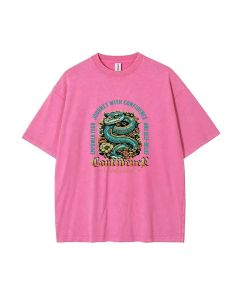 Confidence Unleashed Mineral Wash T-Shirt - Unisex Cool Beach Shirt for Teens | Perfect for Casual Wear, School, Summer & Holidays | Classic Tee