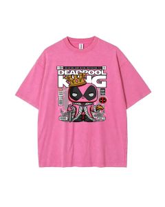 Dead Pool King Mineral Wash T-Shirt: Ultimate Cool Beach Shirt for Unisex Teens - Perfect for Casual Wear, School, Summer & Holidays!