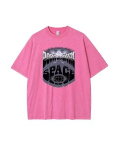 Downtown Space Mineral Wash T-Shirt - Stylish Unisex Beach Shirt for Teen Casual Wear, School, and Gifting. Classic Cool T-Shirt Design!