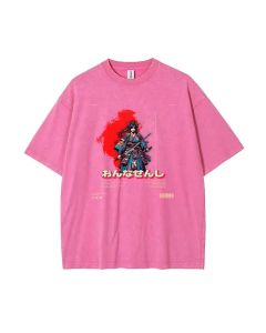 Female Warrior Onna Senshi Unisex Teen T-Shirt - Summer School & Weekend Wear | Gift for Birthdays & Holidays | Men's Flannel & Oversized Style