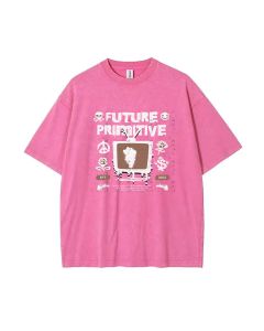 Future Primitive Unisex Teen T-Shirt - Summer Casual School & Weekend Wear | Men's Oversized Flannel Style | B-day & Holiday Gift