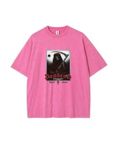 Grim Reaper Graphic Unisex Teen T-Shirt - Summer Casual School & Weekend Wear | Birthday & Holiday Gift | Men's Oversized Flannel Style