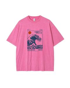 Hokkaido Wave Unisex Teen T-Shirt - Summer Casual School & Weekend Wear | Birthday & Holiday Gift | Men's Flannel & Oversized Style