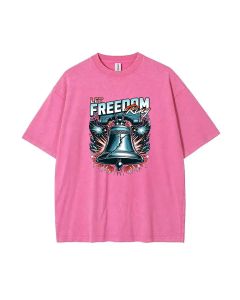 Let Freedom Ring Unisex Teen T-Shirt - Summer Casual School & Weekend Wear | Gift for Birthday & Holidays | Men's Flannel Oversized Style