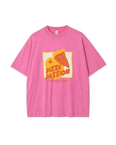 Unisex Teen Pizza Passion T-Shirt - Summer Casual Wear for School & Weekends | Gift for Birthdays & Holidays | Men's Flannel & Oversized Style