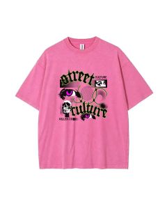 Street Culture Mineral Wash T-shirt: Trendy Unisex Beach & Casual Shirt for Teens - Cool & Classic Tee for Summer, School, & Holidays