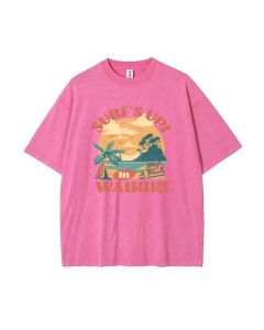 Surfs Up in Waikiki Unisex Teen T-Shirt - Summer Casual Wear for School & Weekends | Birthday & Holiday Gift | Men's Flannel & Oversized Style