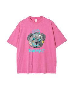 Teddy Bear- Beach Shirt | Unisex Mineral Wash T-Shirt for Teens | Cool and Classic Tee for Casual Wear, School, Gifts, Summer, Holidays