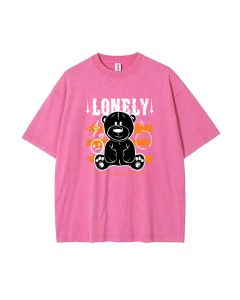 Teddy Bear-104 Mineral Wash T-Shirt: Unisex Cool Beach & Casual Wear for Teens - Classic Design & Perfect Gift | T-Shirt, Beach Shirt