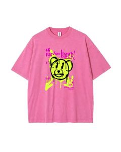 Teddy Bear- Mineral Wash T-Shirt: Unisex Beach & Casual Shirt, Perfect for Teens! Cool & Classic Tee for School, Gifts, Summer & Holidays.