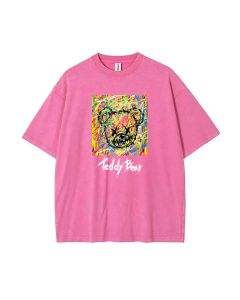 Teddy Bear-25 Mineral Wash T-Shirt for Unisex Teens | Cool Beach Shirt for Casual Wear, School, and Gifting | Classic and Stylish Tee