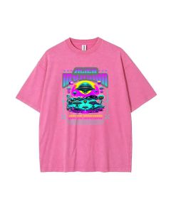 The Alien Invasion Mineral Wash T-Shirt - Unisex Teen Beach Shirt for Casual Wear, Holidays, and More - Cool and Classic T-Shirt