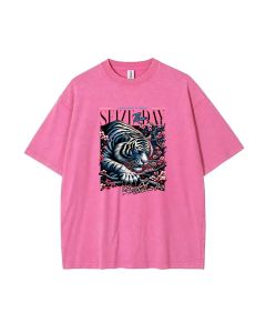 Tiger Leap Unisex Teen T-Shirt | Summer Casual Wear for School & Weekends | Birthday & Holiday Gift | Men's Flannel & Oversized Style