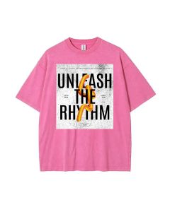 Unleash The Rhythm Teen T-Shirt - School & Weekend Summer Casual Wear | Birthday & Holiday Gift | Men's Oversized & Flannel Style