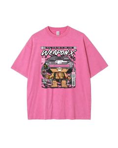 X Men Weapon X Mineral Wash T-Shirt - Unisex Teen Beach Shirt | Cool & Classic Tee for Casual Wear, School, Gifts | Summer & Holiday Fashion