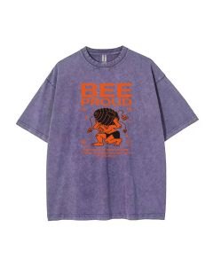 Unleash Your Pride with Bee Proud Teen T-Shirt - Perfect for School & Weekends | Birthday & Holiday Gift | Men's Flannel Inspired Oversized Style