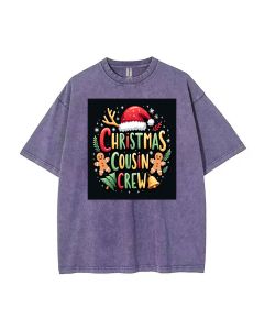 Cousin Crew Unisex Teen T-Shirt - Summer Casual Wear for School & Weekends | Birthday & Holiday Gift | Men's Oversized Flannel Style