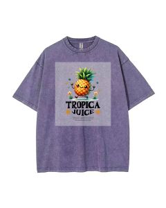 Tropica Juice Mineral Wash T-Shirt - Cool Beach Shirt for Teens, Perfect for Casual Wear, School, and Summer - Unisex Classic Tee