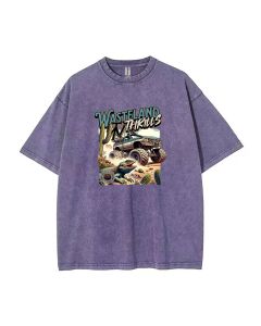 Wasteland Thrills Mineral Wash T-Shirt - Unique Unisex Tee for Casual Wear & Beach Days, Perfect Gift Idea for Summer & Holidays