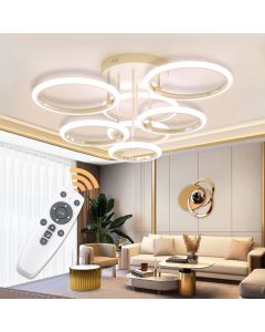 Modern LED Ceiling Chandelier Lights Ring Home Decorations Ceiling Pendant Lamps Chandelier Living Room Bedroom Lighting Lustre