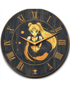 Sailor Moon Custom Wall Clock: Stylish Home Decor for Fans, Gift Shoppers & Interior Designers - Perfect for Housewarming, Holidays & Living Room