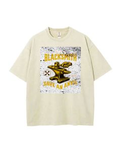 Blacksmith Savior Unisex Teen Tee - Casual Summer Wear for School & Weekends | Gift for Birthdays & Holidays | Men's Flannel & Oversized Style