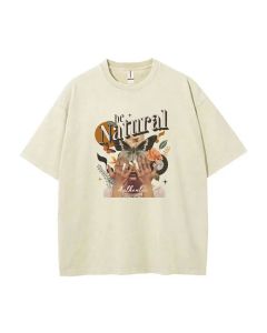 Be Natural Unisex Teen T-Shirt - Summer School & Weekend Casual Wear | Men's Flannel & Oversized Style | Birthday & Holiday Gift