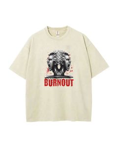 Burnout Unisex Teen T-Shirt - Summer Casual Wear for School & Weekends | Birthday & Holiday Gift | Men's Flannel & Oversized Style