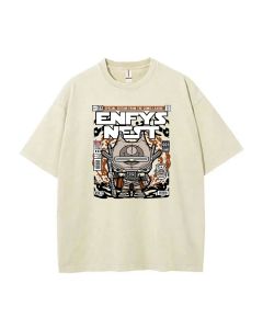 Enfys Nest Mineral Wash T-Shirt - Unisex Tee for Cool Beach Style, Casual Wear, and Gift-Giving - Classic Must-Have Summer Shirt