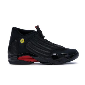 Jordan 14 Retro Last Shot 2018 Black Varsity Red Sneakers 487471-003